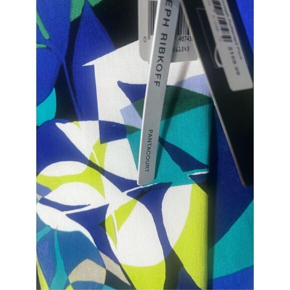 Joseph Ribkoff pantacourt geo floral printed cropped pants size 6 - Picture 10 of 13